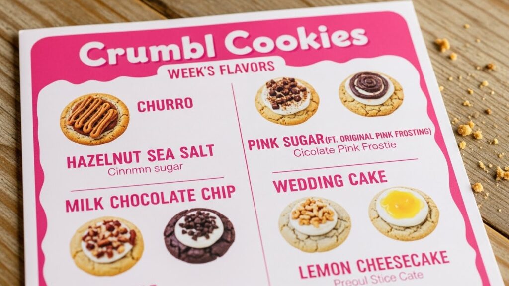 Menu Crumbl Cookies