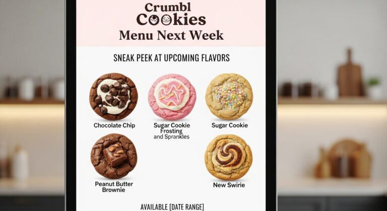 Crumbl Cookies Menu Next Week – Sneak Peek at Upcoming Flavors