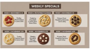 Crumbl Cookies Menu November 2025 Full Guide to Flavors, Prices, and Weekly Specials