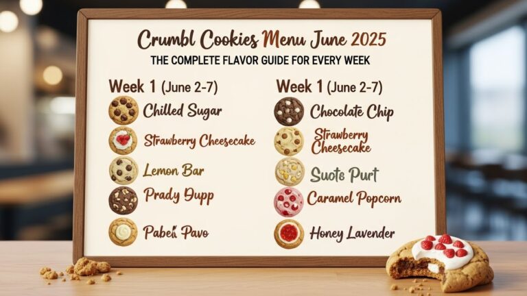 Crumbl Cookies Menu June 2025 The Complete Flavor Guide for Every Week