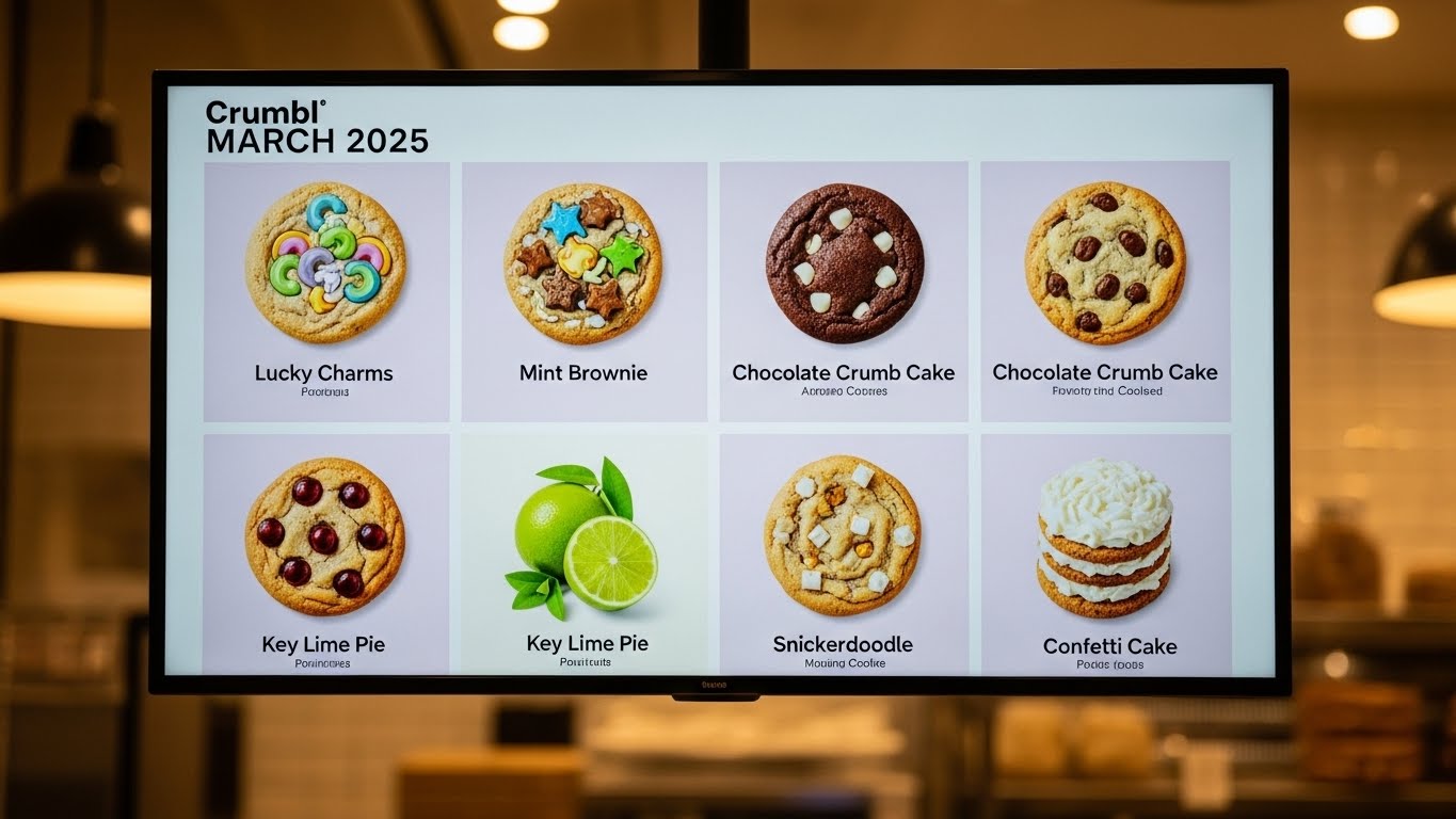 Crumbl Cookies Menu March 2025