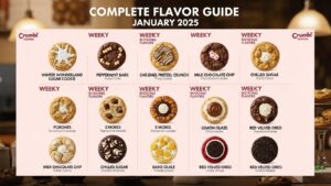 crumbl cookies menu january 2025 the complete flavor guide for every week