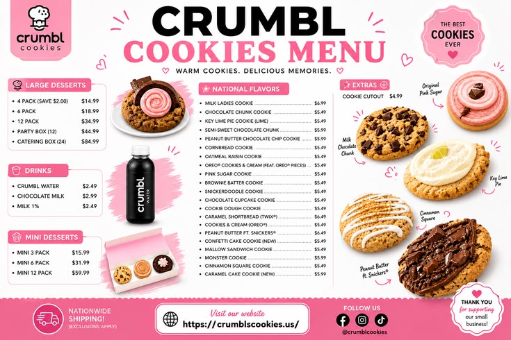 crumbl menu