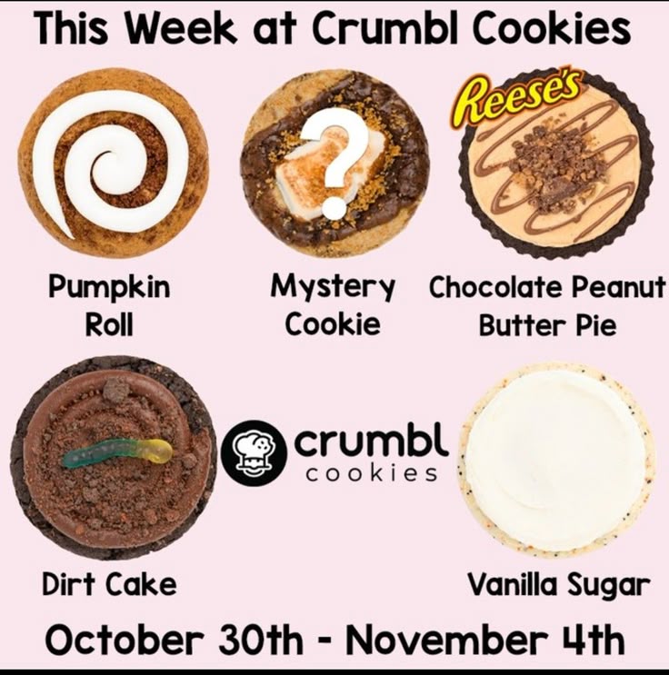 Crumbl Cookies Weekly