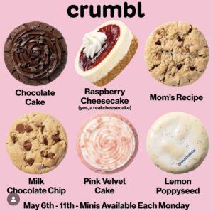 Crumbl Cookies Weekly