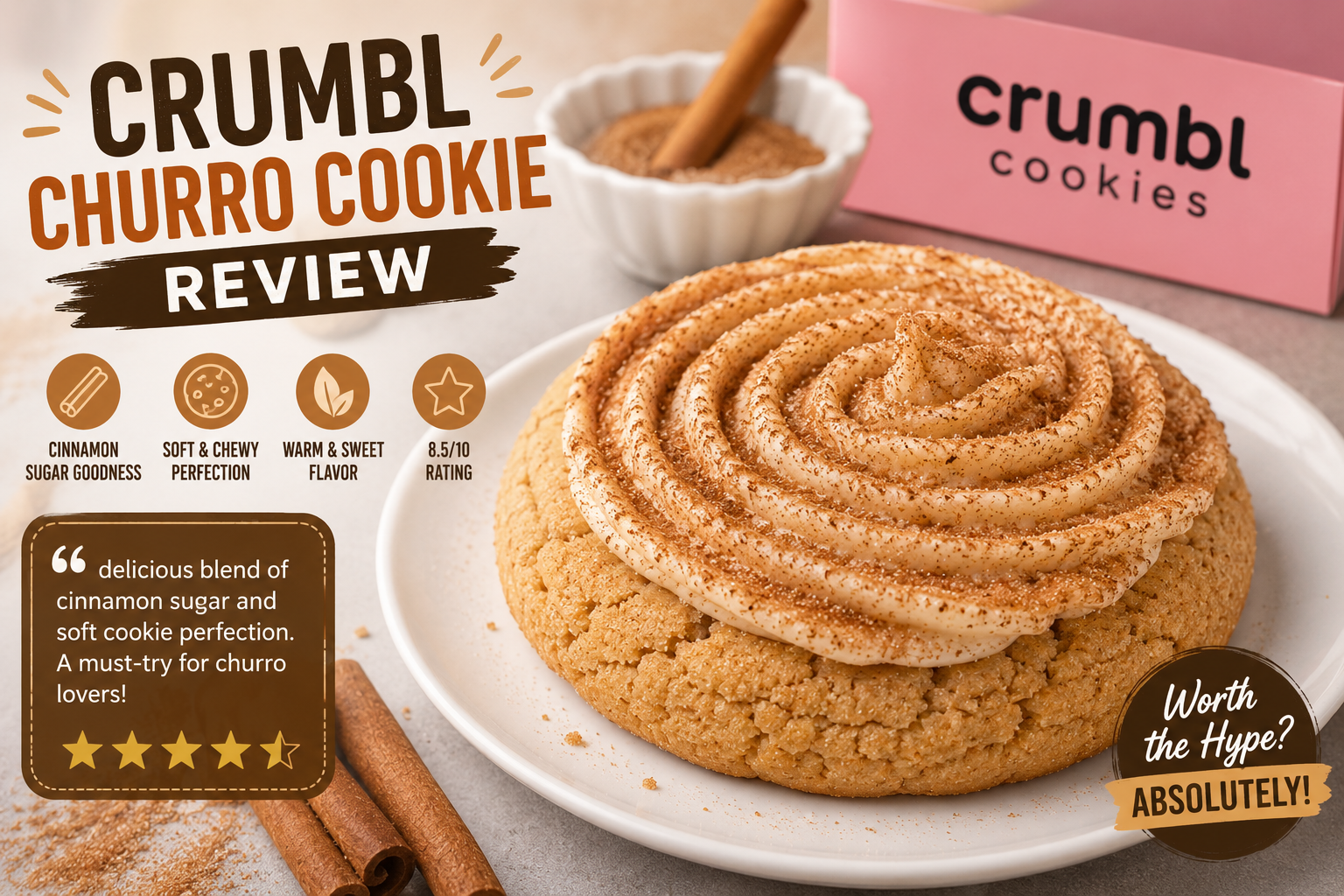 Crumbl Churro Cookie Review – Is It Really Worth the Hype?