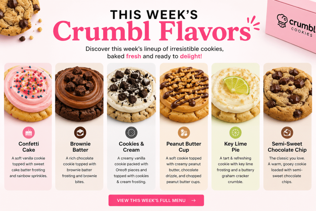 Crumbl Cookies Flavors
